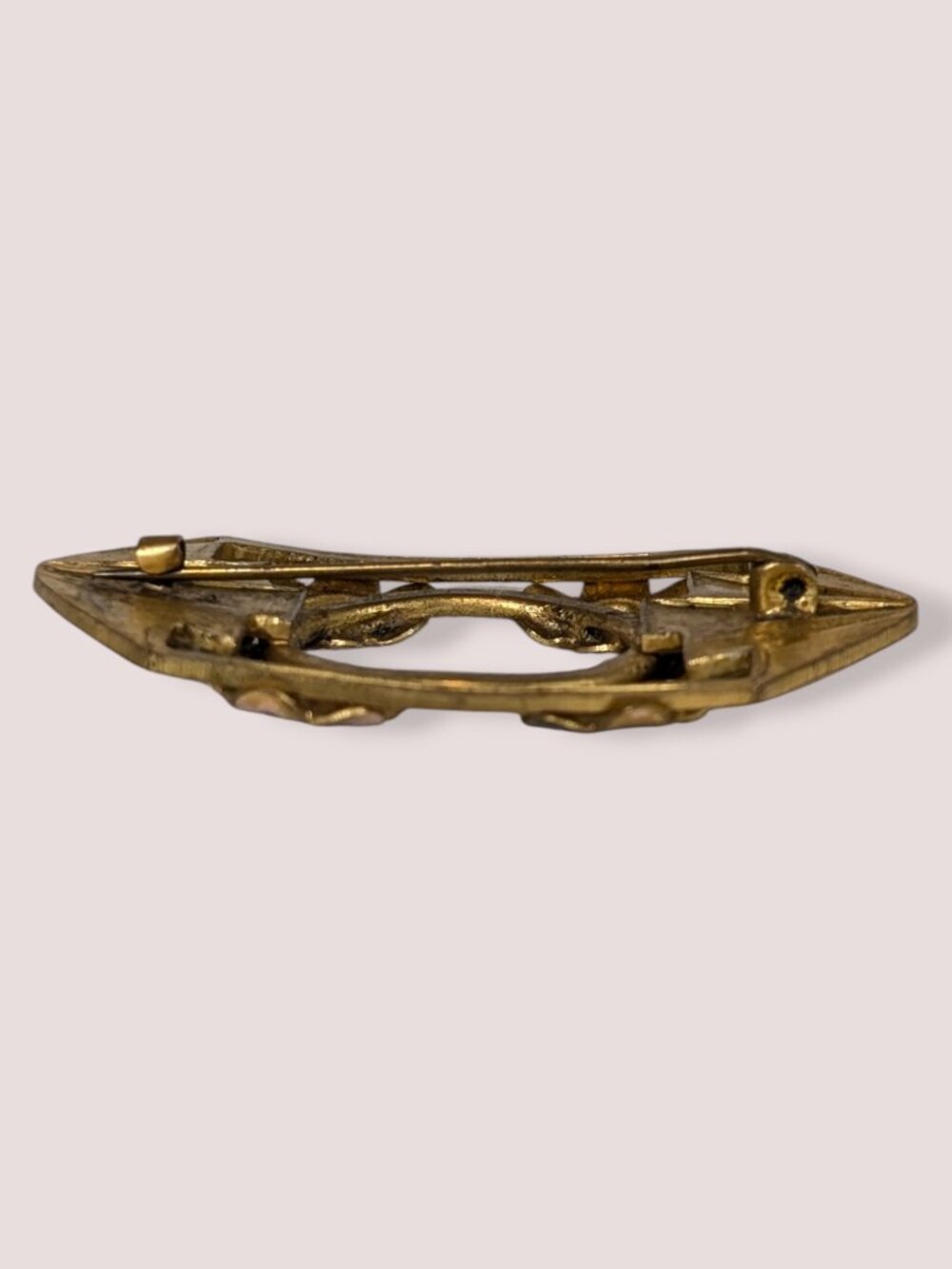 Vintage Geometric Floral Brooch - Picture 5 of 6